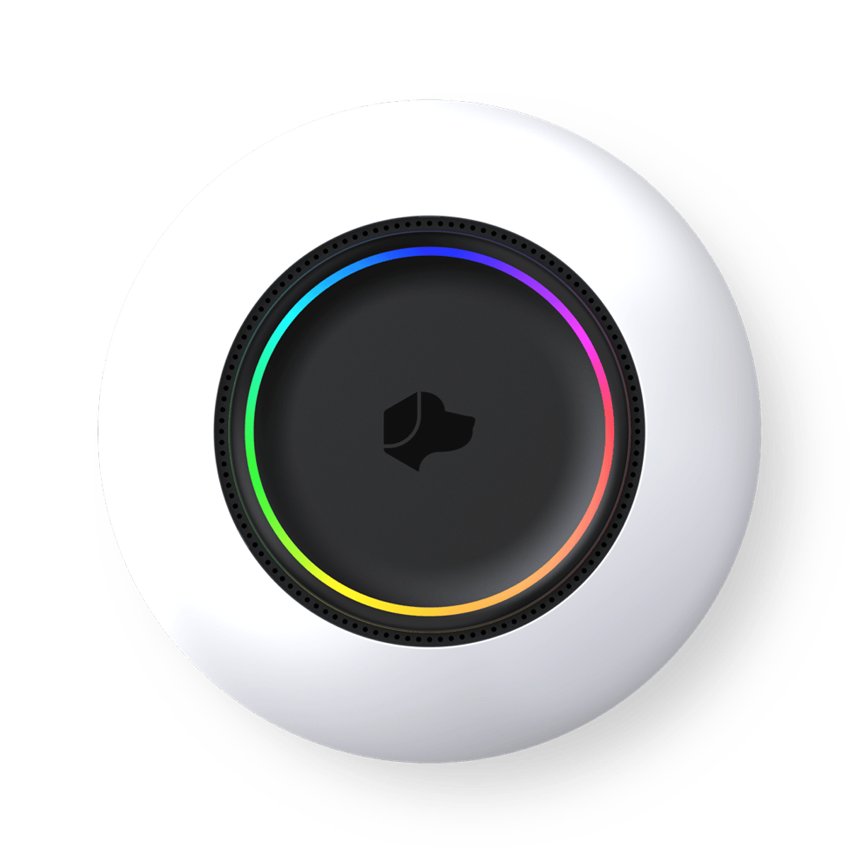 Josh.ai smart home voice controller device with LED ring