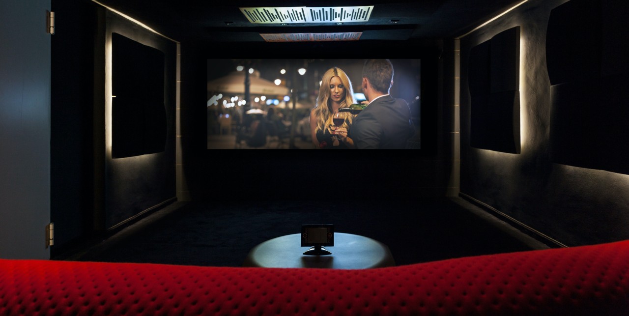 Private cinema at modern and luxury house